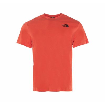 M Red Box Tee, Flame, S,  The North Face