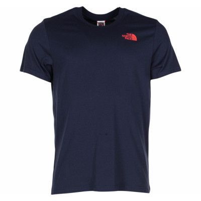 M Red Box Tee, Urban Navy/Fiery Red, Xl,  The North Face