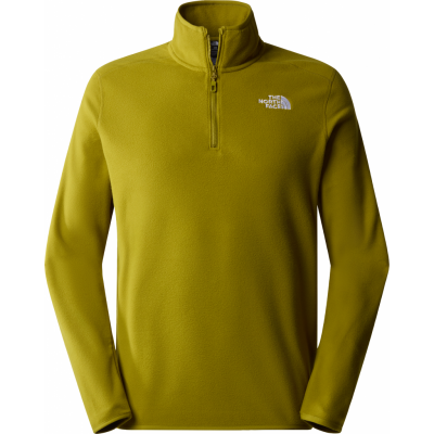 The North Face Men's 100 Glacier 1/4 Zip Fleece Sulphur Moss
