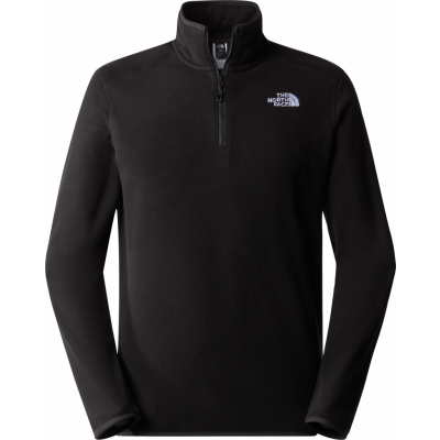 The North Face Men's 100 Glacier 1/4 Zip Fleece TNF Black