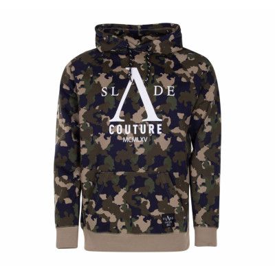 Telluride Hood, Camo Black Aop/White, Xl,  Hoodies