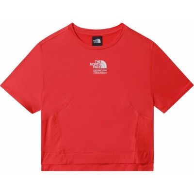 The North Face Face AO Glacier Crop SS Tee Women Horizon Red