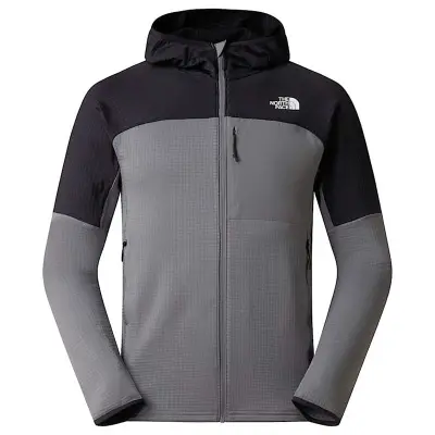 The North Face M Polartec Powergrid Stormgap Hoodie Smoked Pearl/Tnf Black - S
