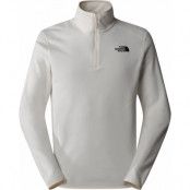 The North Face Men's 100 Glacier 1/4 Zip Fleece White Dune/NPF