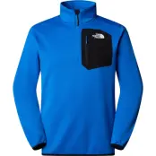 The North Face Men's Crest 1/4 Zip Fleece Hero Blue/TNF Black