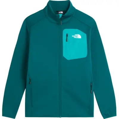 The North Face Men's Crest Full-Zip Fleece Pacific Teal/TNF Black