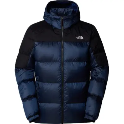The North Face Men's Diablo Down 2.0 Hooded Jacket Estate Blue Black Heather/TNF Black/Recycled Down