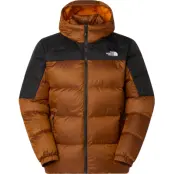 The North Face Men's Diablo Down 2.0 Hooded Jacket Mushroom Ember Black Heather/TNF Black