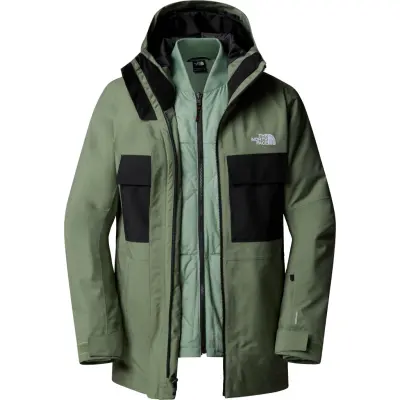 The North Face Men's Fourbarrel Triclimate Jacket Bark Mist/TNF Black
