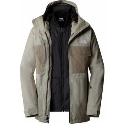 The North Face Men's Fourbarrel Triclimate Jacket Clay Grey/TNF Black
