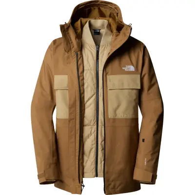 The North Face Men's Fourbarrel Triclimate Jacket Utility Brown/khaki Stone