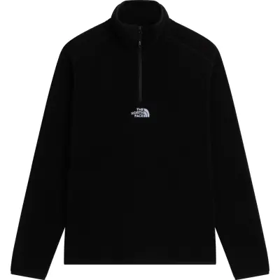 The North Face Men's Glacier 1/4 Zip Fleece - Embroidered Logo TNF Black