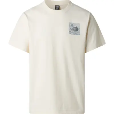 The North Face Men's Mountain Escape Relaxed Graphic T-Shirt White Dune
