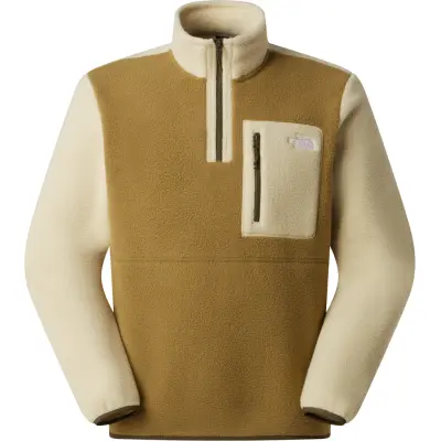 The North Face Men's Yumiori 1/4 Zip Fleece Jacket Cedar/desert Stone/new