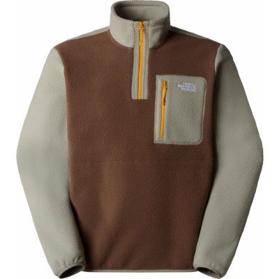 The North Face Men's Yumiori 1/4 Zip Smokey Brown/Clay Grey/Summit Gold