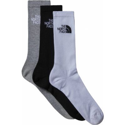 The North Face Multi Sport Cushion Crew Socks 3-Pack Black Assorted