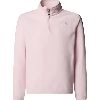 The North Face Teens' Glacier 1/4 Zip Pullover Pale Blossom
