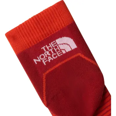 The North Face Trail Run Quarter Socks Iron Clay/lava Red