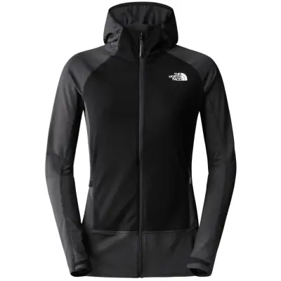 The North Face W Bolt Polartec Hooded Asphalt Grey-TNF Black