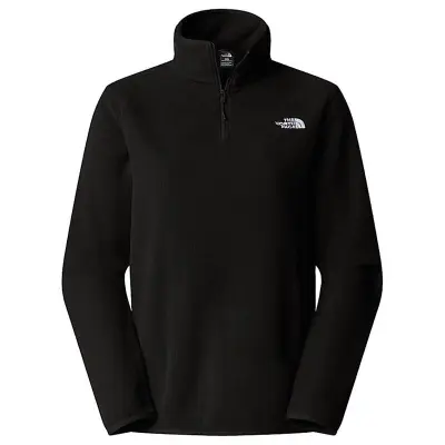 The North Face W Glacier Fleece 1/4 Zip Jacket Tnf Black - L