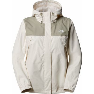 The North Face Women's ANTORA JACKET White Dune/Clay Grey