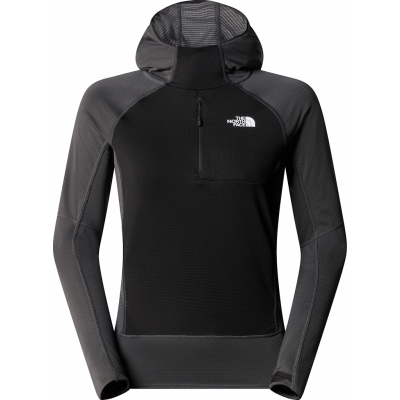 The North Face Women's Bolt Polartec Power Grid Pull-On Jacket Asphalt Grey/TNF Black