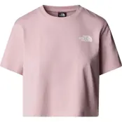 The North Face Women's Cropped Simple Dome T-Shirt Metal Pink