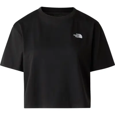 The North Face Women's Evolution Simple Dome Crop Relaxed Short Sleeve T-Shirt TNF Black