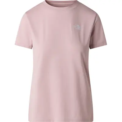 The North Face Women's Evolution Simple Dome Slim Short Sleeve T-Shirt Metal Pink