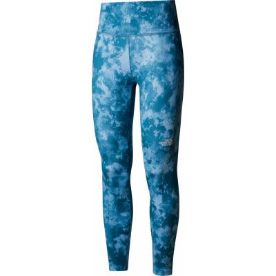 The North Face Women's Flex High Rise 7/8 Printed Tights Mallard Blue Micro Halfdome Print