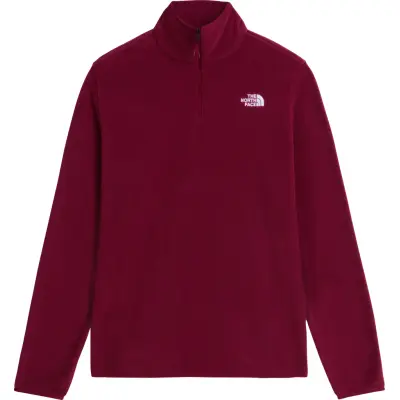 The North Face Women's Glacier Fleece 1/4 Zip Jacket Burgundy Crush
