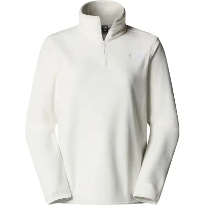 The North Face Women's Glacier Fleece 1/4 Zip Jacket White Dune