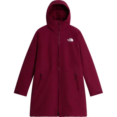 The North Face Women's Hikesteller Insulated Parka Burgundy Crush