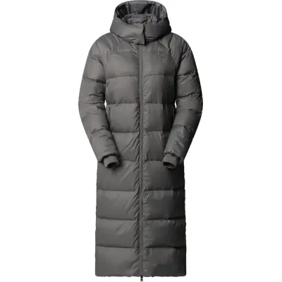 The North Face Women's Hydrenalite City Long Down Hooded Parka Smoked Pearl