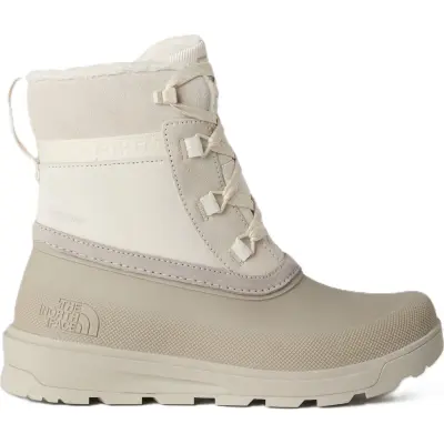 The North Face Women's Shellista V Shorty Waterproof Boots White Dune/Soapstone