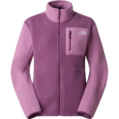 The North Face Women's Yumiori Full Zip Fleece Jacket Chroma Purple/Hushed Lavender/Chroma Purple