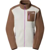 The North Face Women's Yumiori Full Zip White Dune/Latte/Vibrant Verbena