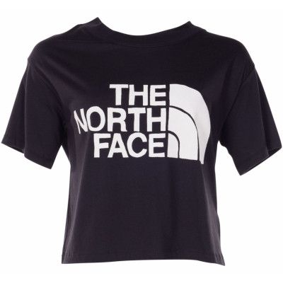 W Ss Hd Crop Tee, Tnf Black, S,  T-Shirts