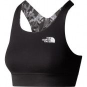 The North Face Women's Flex Printed Bra Asphalt Grey Abstract L