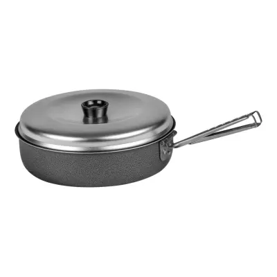 Trangia Stekpanna Gourmet, hög m fällbart handtag o lock, non-stick