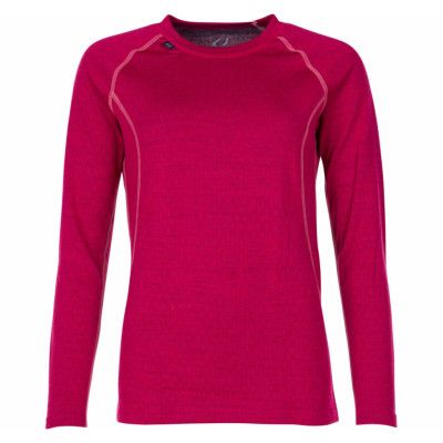 50fifty 2.0  Round Neck Ws, Heady Magenta/Charcoal Melange, M,  Ullunderställ