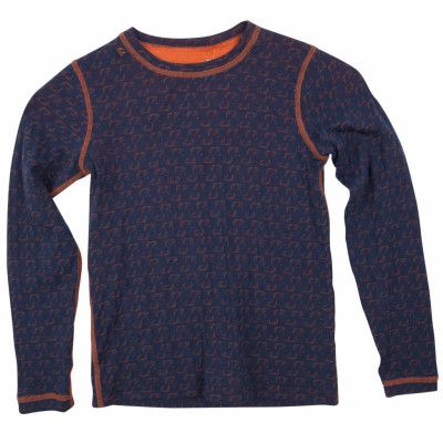 50fifty Round Neck Jr, New Navy/Red Orange, 164