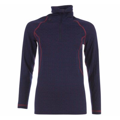 50fifty Turtle Neck W/Zip Ws, New Navy/Persian Red, L,  Ulvang