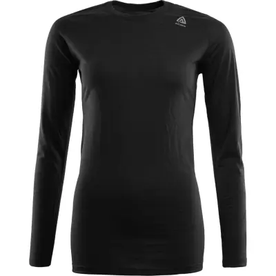 Aclima LightWool Crew Neck Women Jet Black