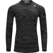 Aclima Men's WarmWool Crew Neck Black Motion