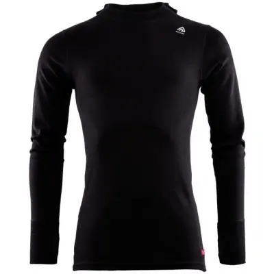 Aclima M's WarmWool Hood Sweater Jet Black