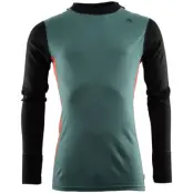 Aclima M's WarmWool Hood Sweater North Atlantic / Jet Black / Red Clay