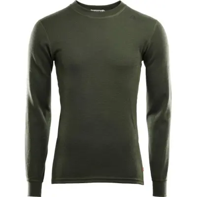 Aclima WarmWool Crewneck Shirt Man Olive Night