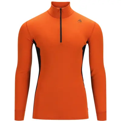 Aclima WarmWool Mockneck M's Gold Flame/Jet Black