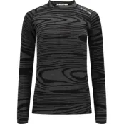 Aclima Women's WarmWool Crewneck Black Motion